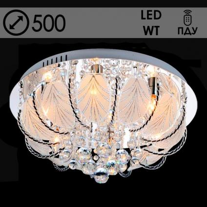 Люстра 5139/500 CR хром 5х40W E14 LED-WT ПДУ d500, 24